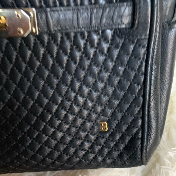 Black Bally Quilted Leather Shoulder Bag - Picture 4 of 14
